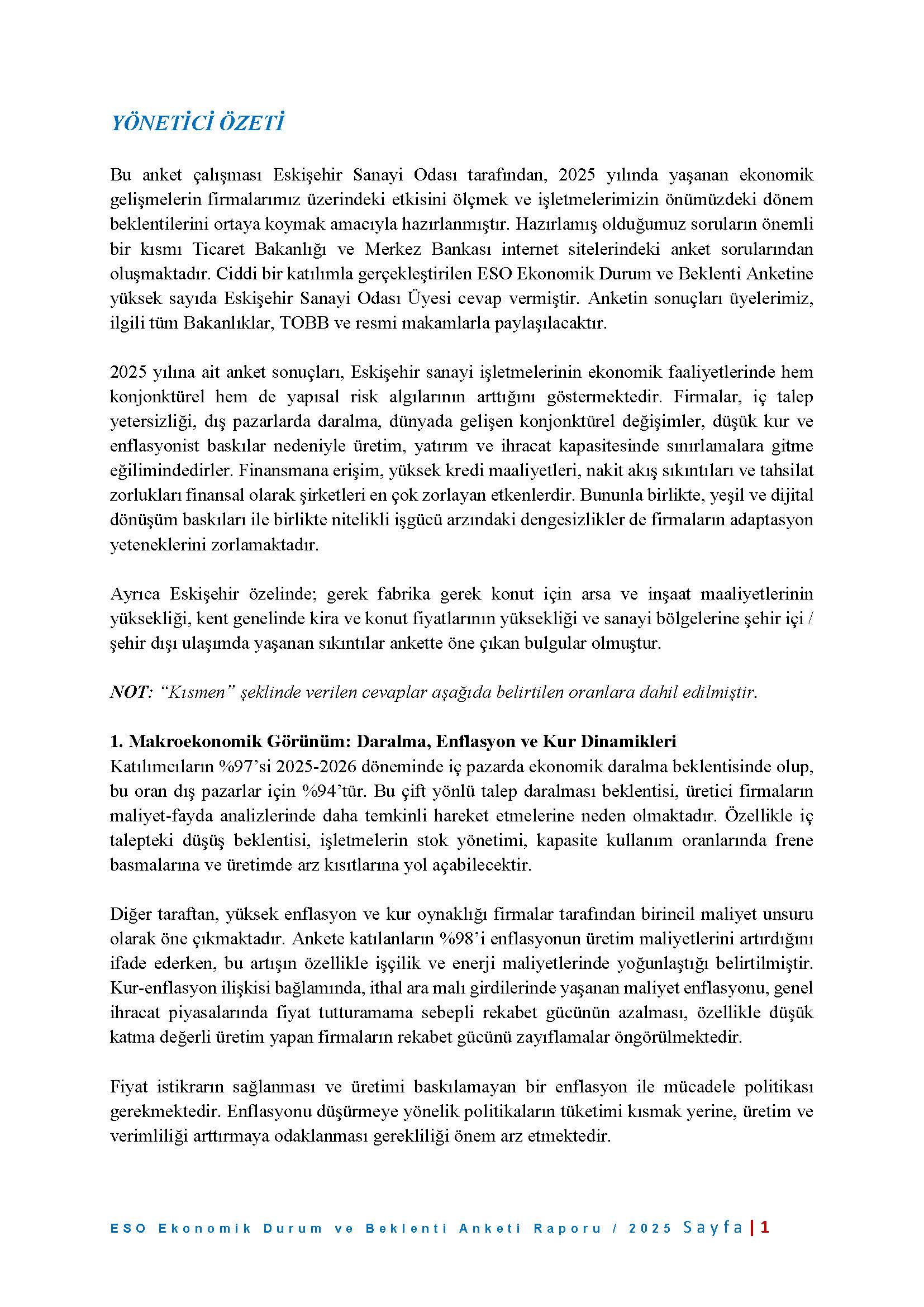 ESKİŞEHİR SANAYİ ODASI