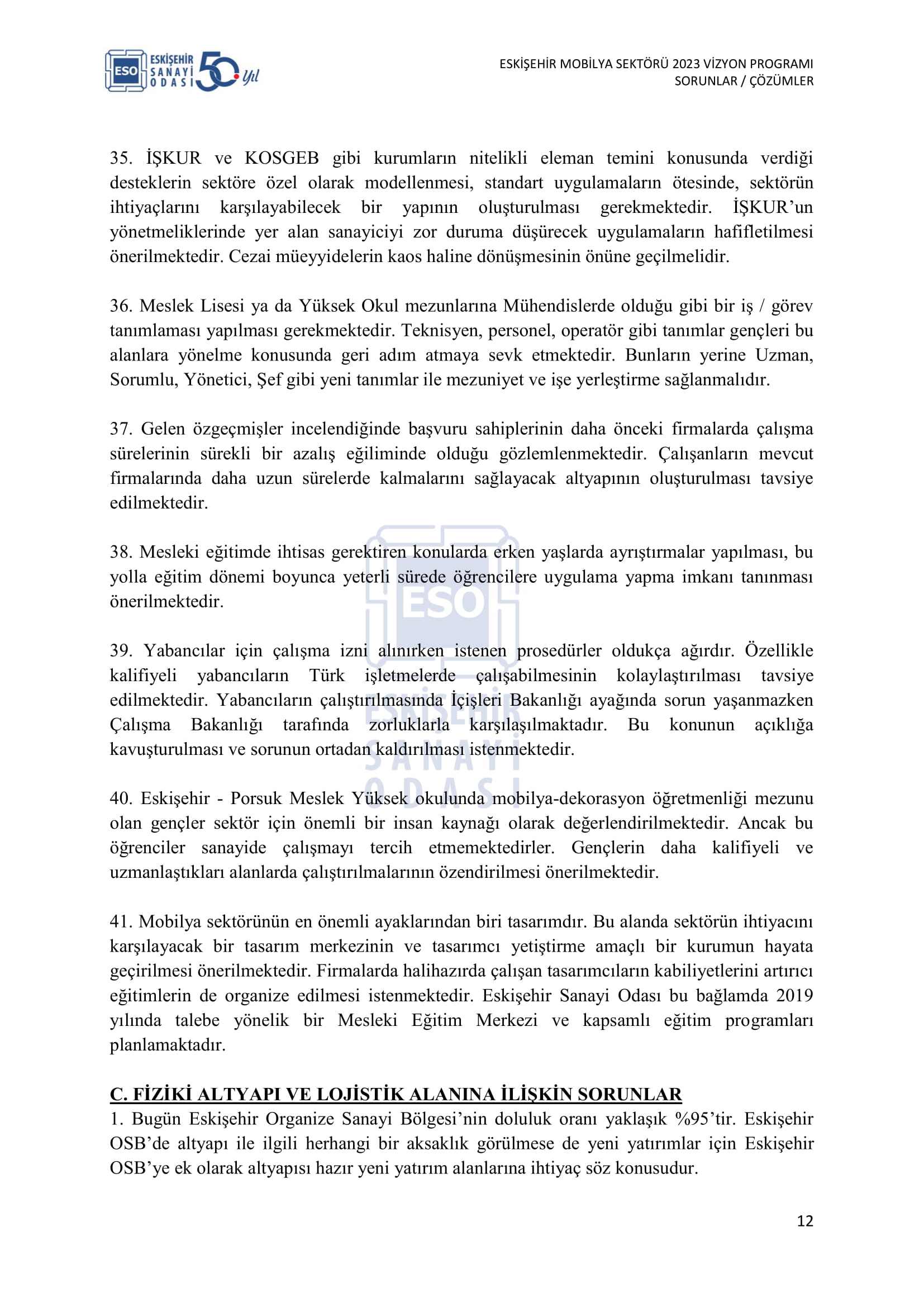 ESKİŞEHİR SANAYİ ODASI