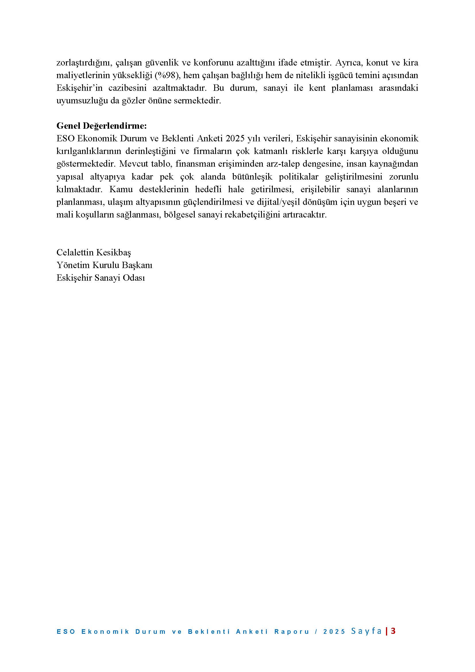 ESKİŞEHİR SANAYİ ODASI