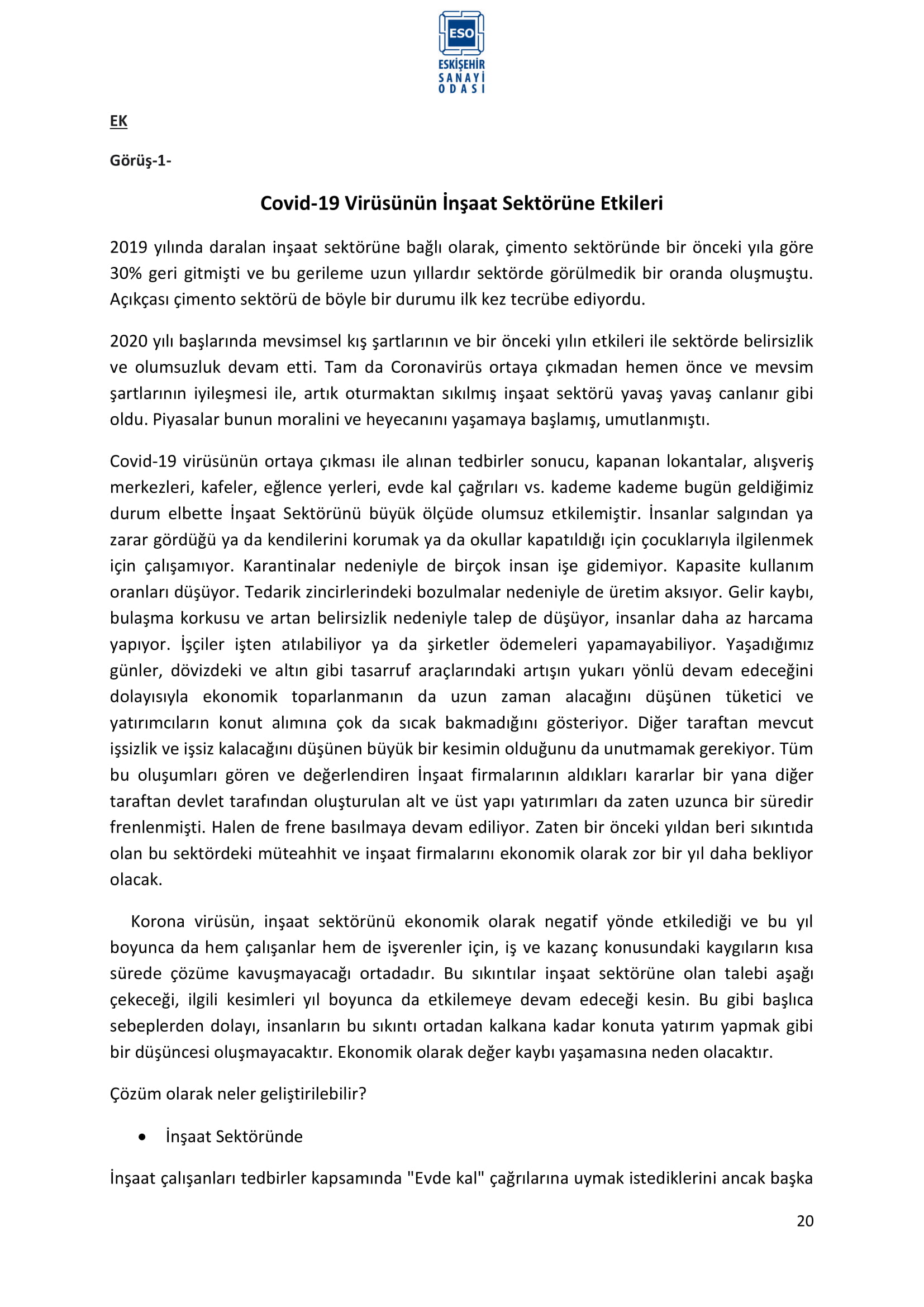 ESKİŞEHİR SANAYİ ODASI