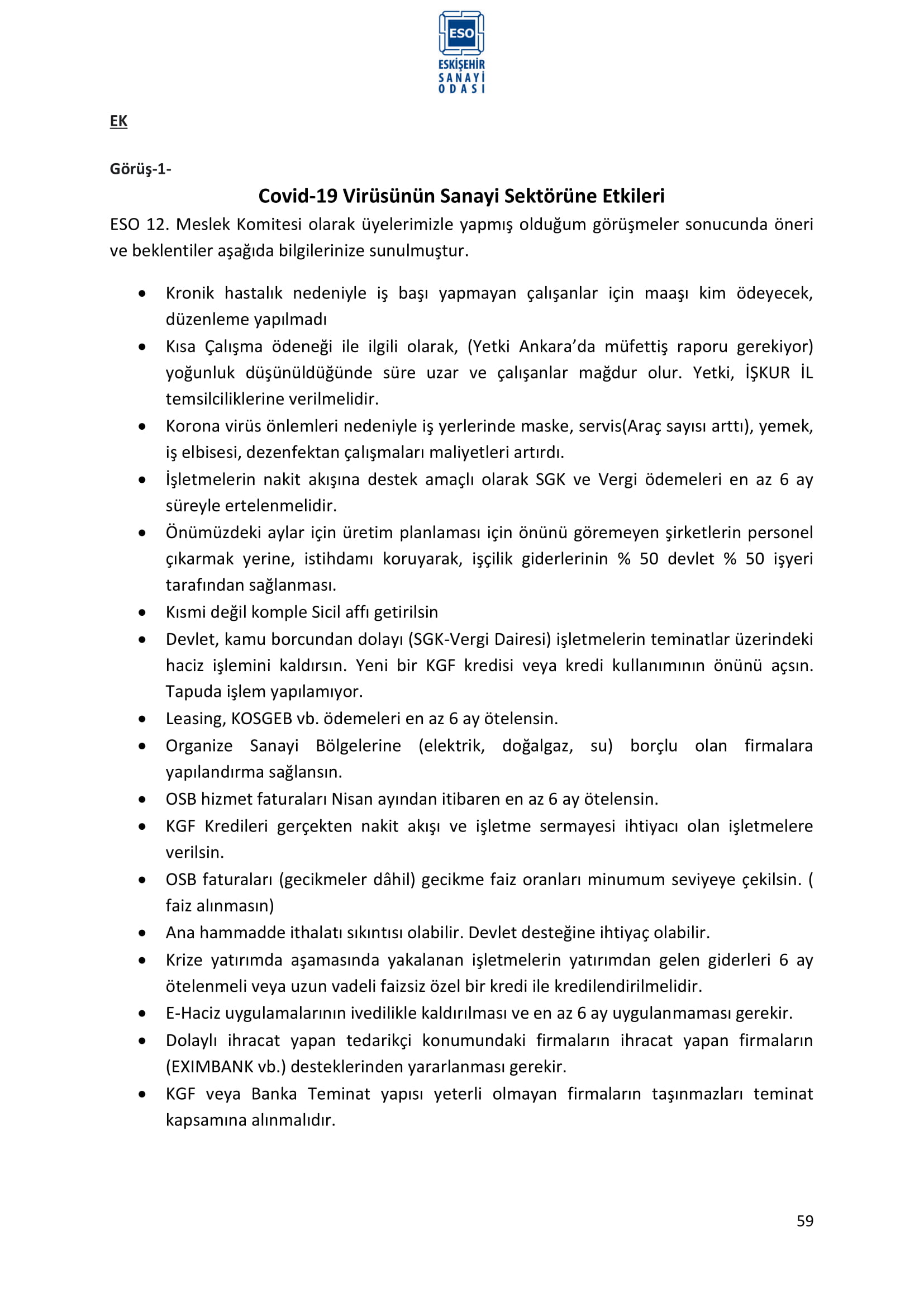 ESKİŞEHİR SANAYİ ODASI