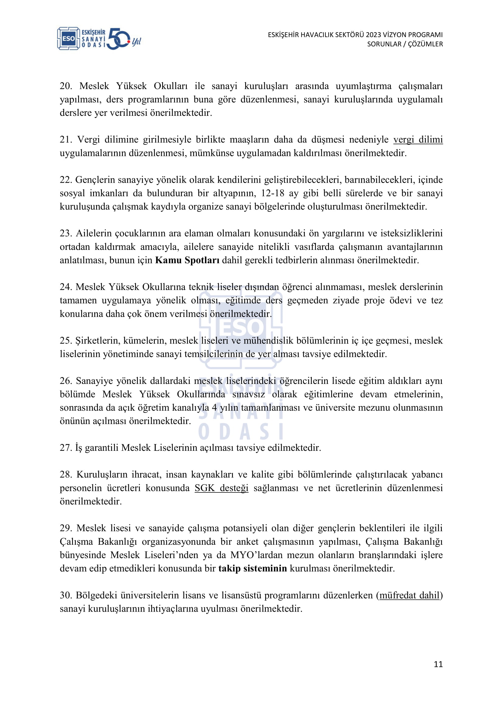 ESKİŞEHİR SANAYİ ODASI