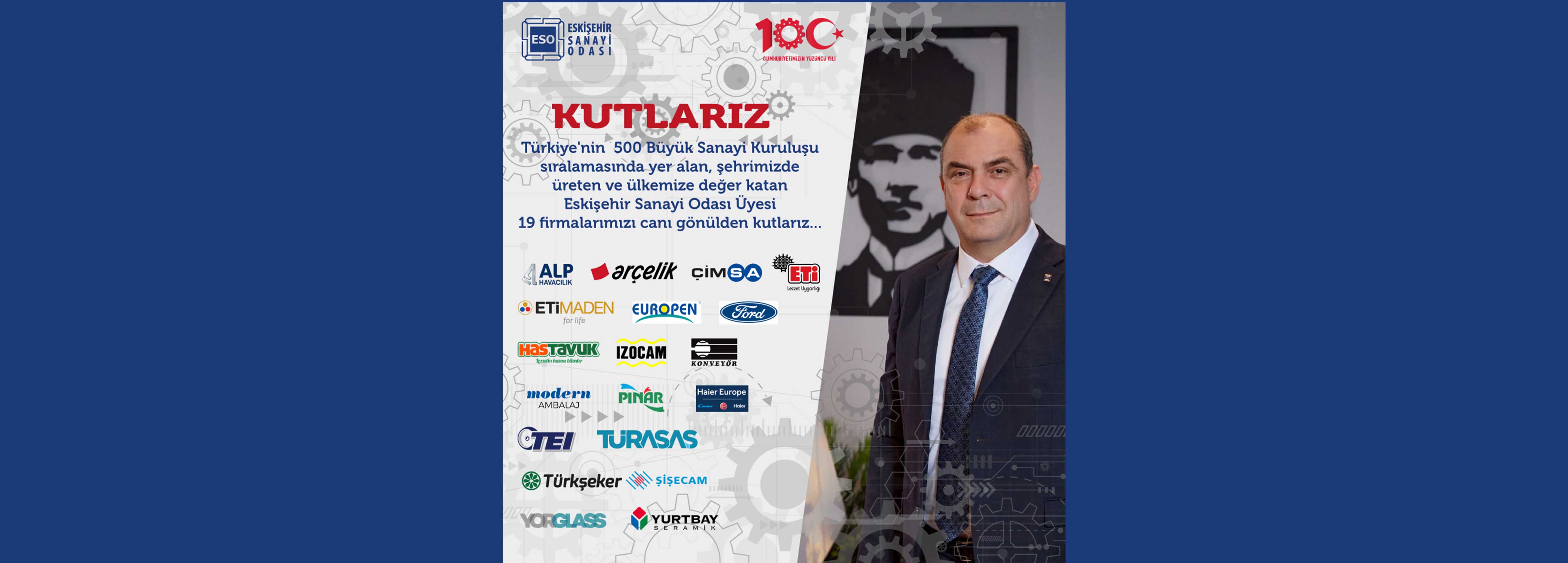 İSO 500 Listesindeki Firmalarımızı Kutluyoruz