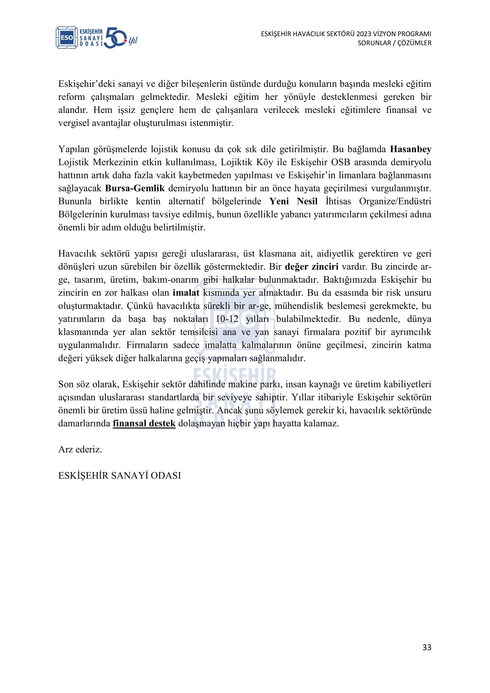 ESKİŞEHİR SANAYİ ODASI