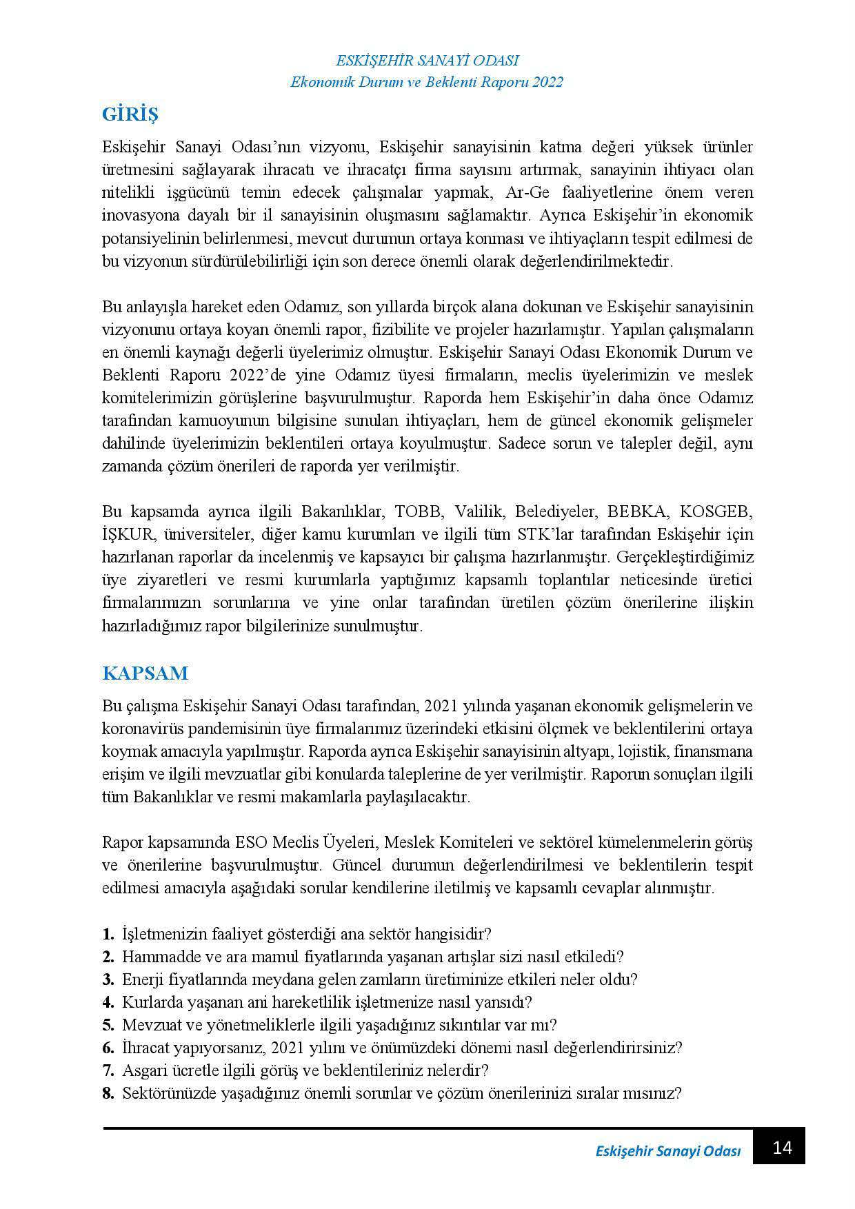 ESKİŞEHİR SANAYİ ODASI