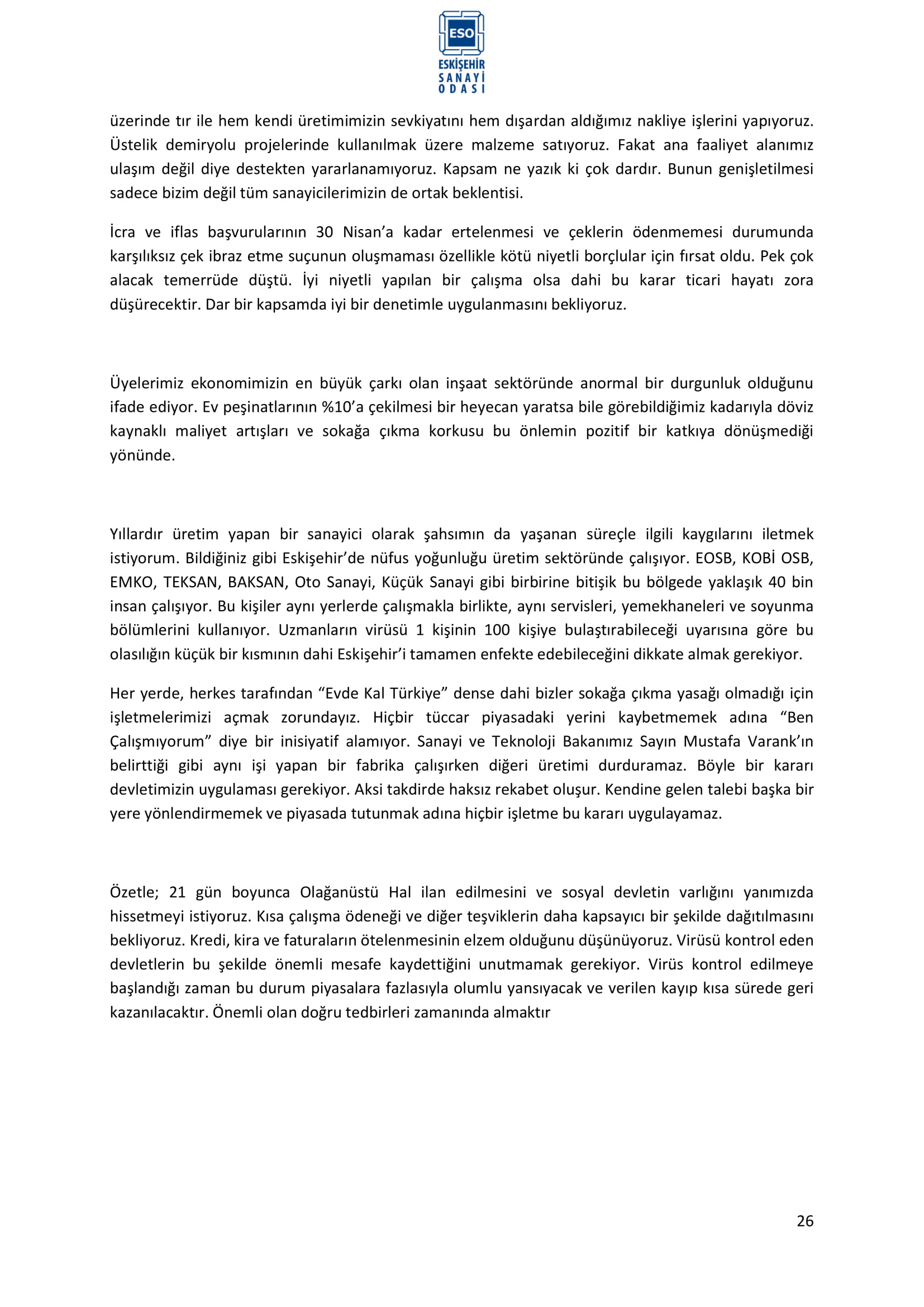 ESKİŞEHİR SANAYİ ODASI