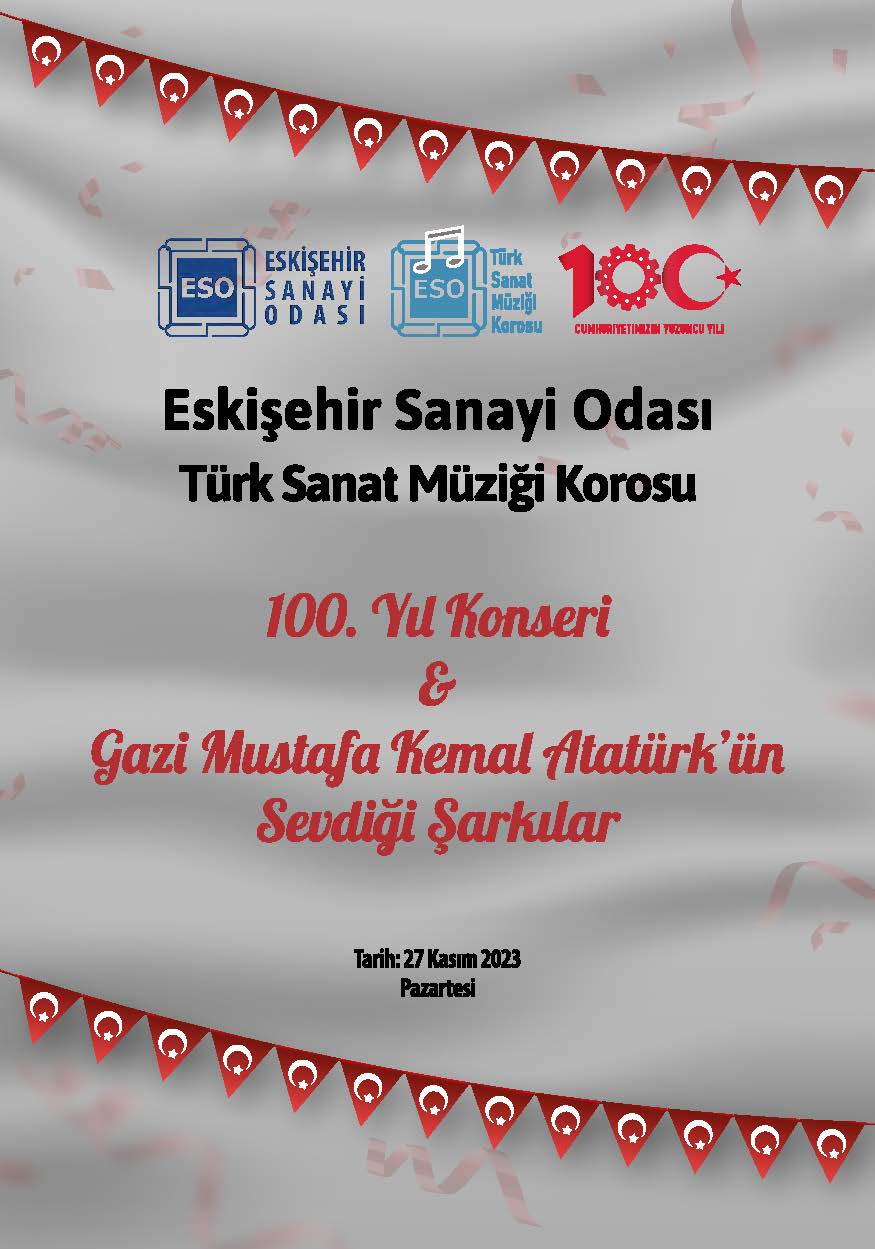 ESKİŞEHİR SANAYİ ODASI TÜRK SANAT MÜZİĞİ KOROSU TANITIM BROŞÜRÜ