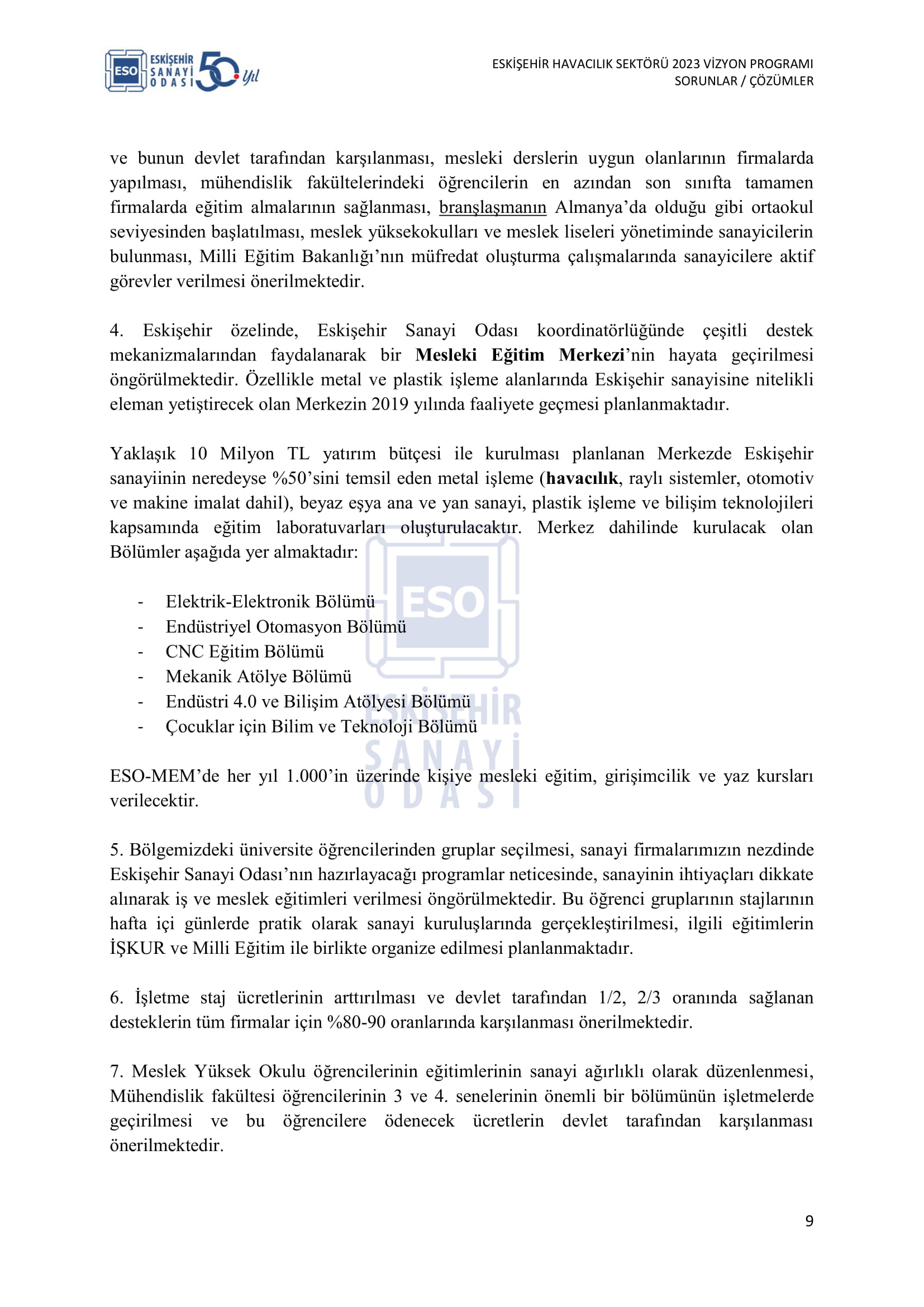 ESKİŞEHİR SANAYİ ODASI