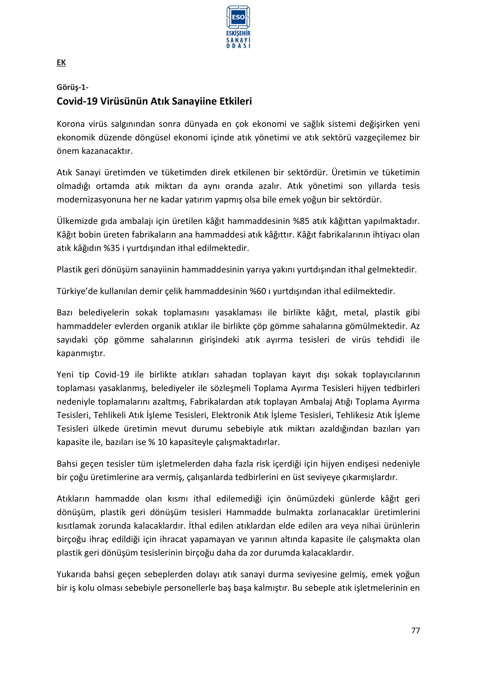 ESKİŞEHİR SANAYİ ODASI