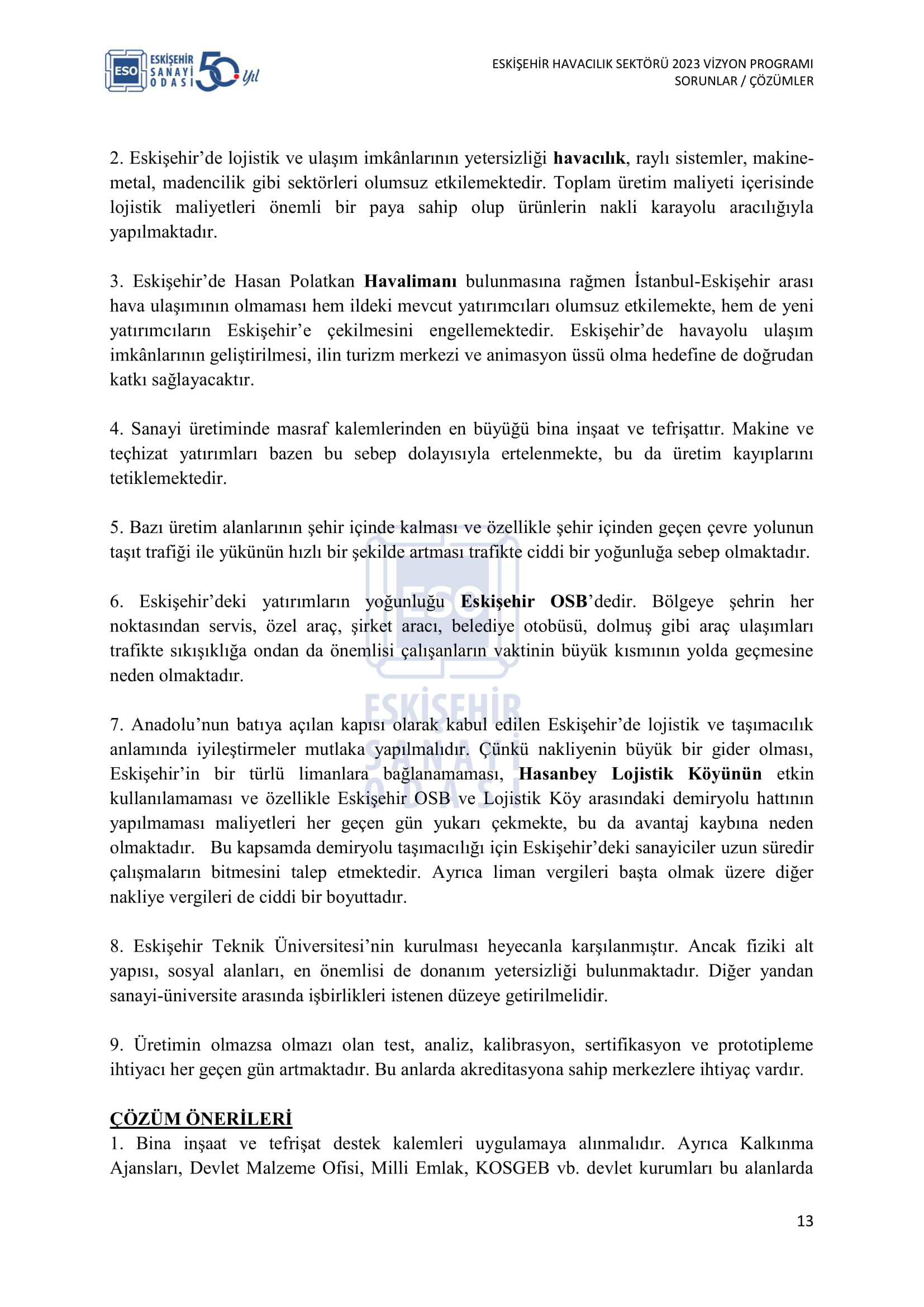 ESKİŞEHİR SANAYİ ODASI